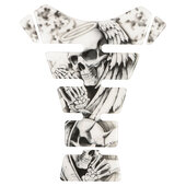 Tankpad Angel Devil Skull 1 stuk, zelfklevend
