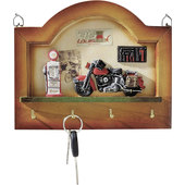 Tableau de clés bois, 4 crochets