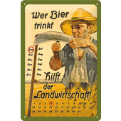 TIN-CALENDER *WER BIER