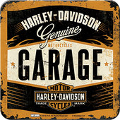 Harley Davidson onderzetters Genuine Afmeting: 9 x 9 cm, per stuk
