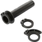 Gasdrehhülse universal für 22mm Lenker, Set, schwarz