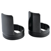 Fork Protectors Black, Pair, PVC