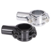 Zweiteilige Spiegel- und Lenkerklemme für metrische und zöllige Lenker