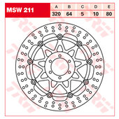 TRW BRAKE-DISC FRONT
