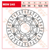 TRW BRAKE-DISC FRONT