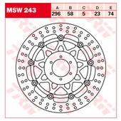 TRW BRAKE-DISC FRONT