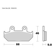 SAITO BRAKE-PADS ORGANIC