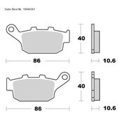 SAITO BRAKE-PADS ORGANIC