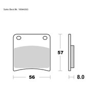 SAITO BRAKE-PADS ORGANIC
