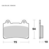 SAITO BRAKE-PADS ORGANIC