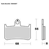 SAITO BRAKE-PADS ORGANIC
