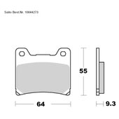 SAITO BRAKE-PADS ORGANIC