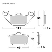 SAITO BRAKE-PADS ORGANIC