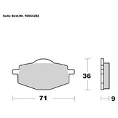SAITO BRAKE-PADS ORGANIC