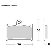 SAITO BRAKE-PADS ORGANIC
