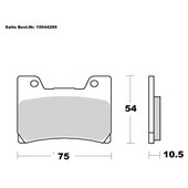SAITO BRAKE-PADS ORGANIC