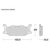 SAITO BRAKE-PADS ORGANIC