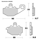 SAITO BRAKE-PADS ORGANIC