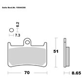SAITO BRAKE-PADS ORGANIC