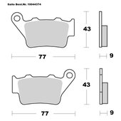 SAITO BRAKE-PADS SINTER