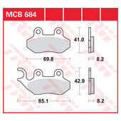 TRW BRAKE-PADS ORGAN.
