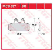 TRW BRAKE-PADS ORGAN.