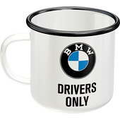 Emaillen beker BMW Drivers only Inhoud 360 ml