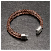 *LEATHER* BRACC. PELLE