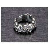 BAGUE *SKULLS* ACIER INOXYDABLE