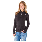 VANUCCI ZIP-UP SHIRT WOMEN, FLECKED