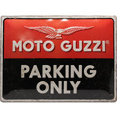 Metalen wandbord Moto-Guzz logo Afmeting: 30x40cm