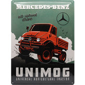 Retro Metal Sign Mercedes-Benz - Unimog Size: 30x40cm