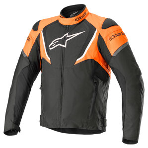 Zdjęcia - Odzież motocyklowa Alpinestars T-JAWS V3 WP Kurtka tekstylna czarny pomarańczowy 
