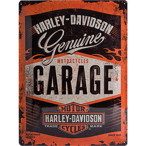 Metal. wandbord Harley-Davidson "Garage"
