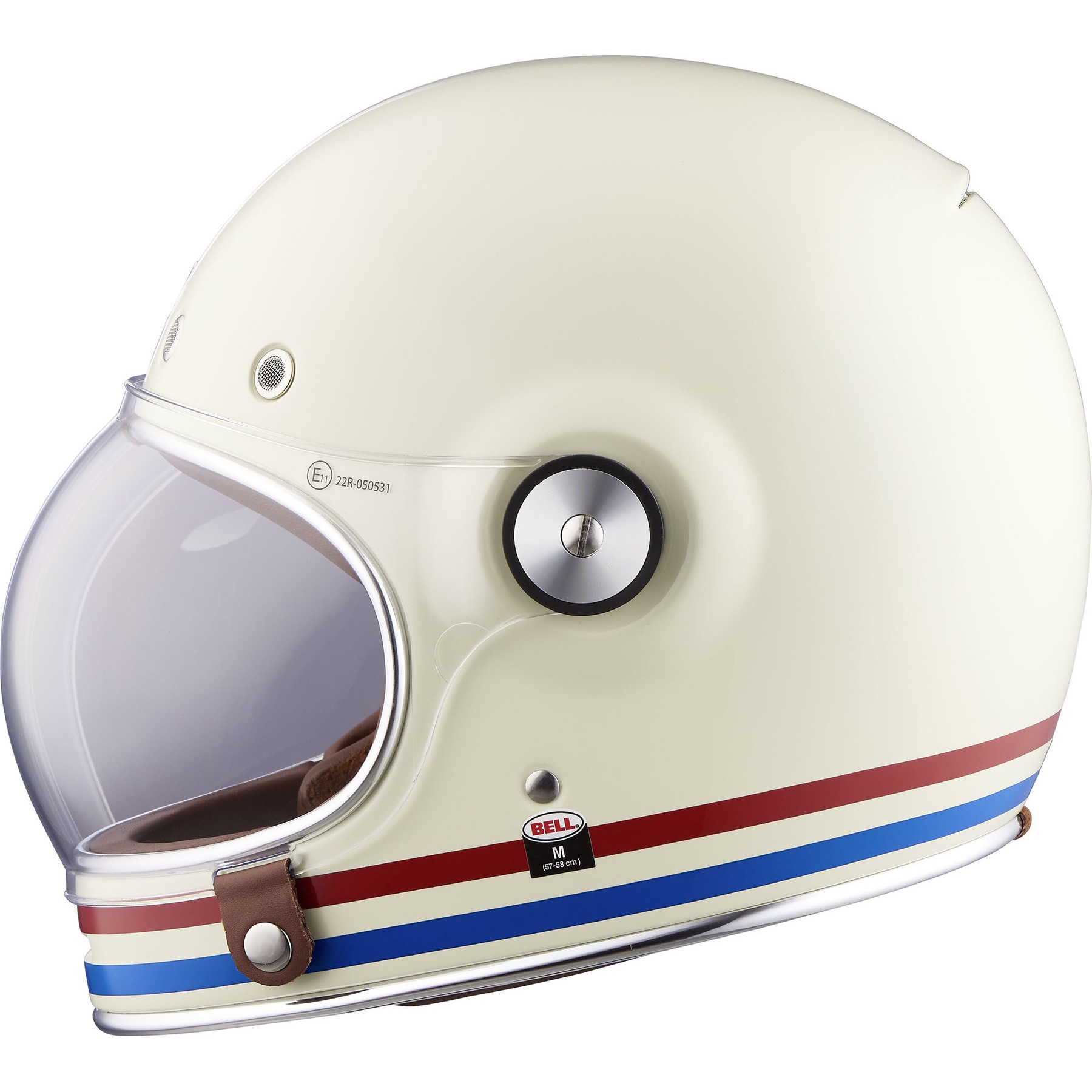 Buy Bell Bullitt DLX Full-Face Helmet Stripes Pearl White ...