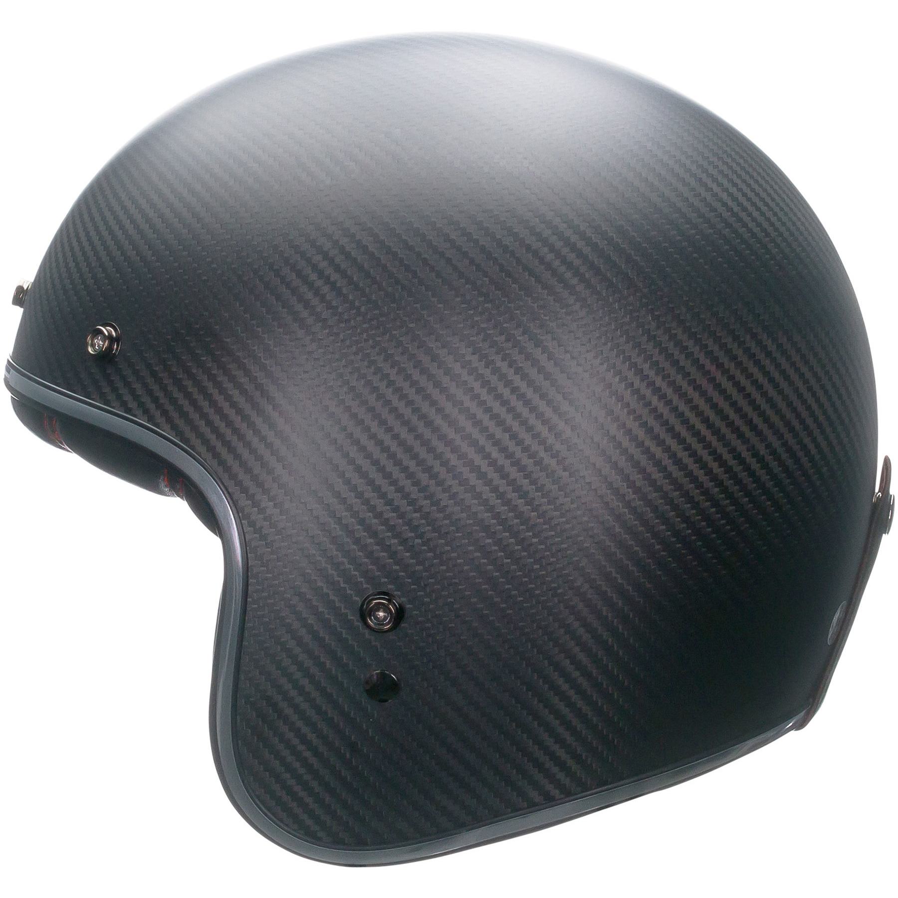 Basic Black Retro Visor Bell Helmets Replacement Custom 500 3