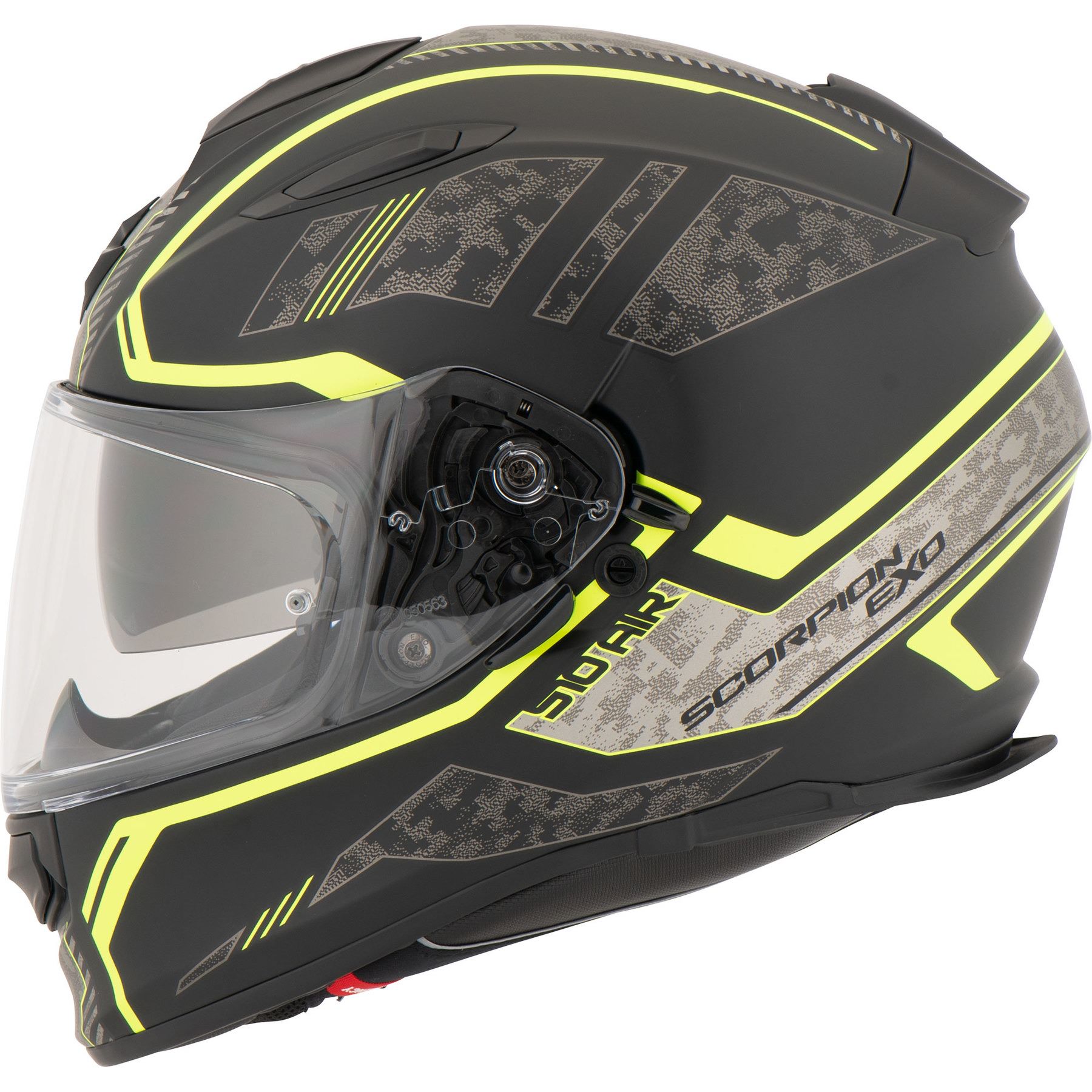 Open Face Jet Helmet Motorbike Scooter Long Visor Fluo Yellow M