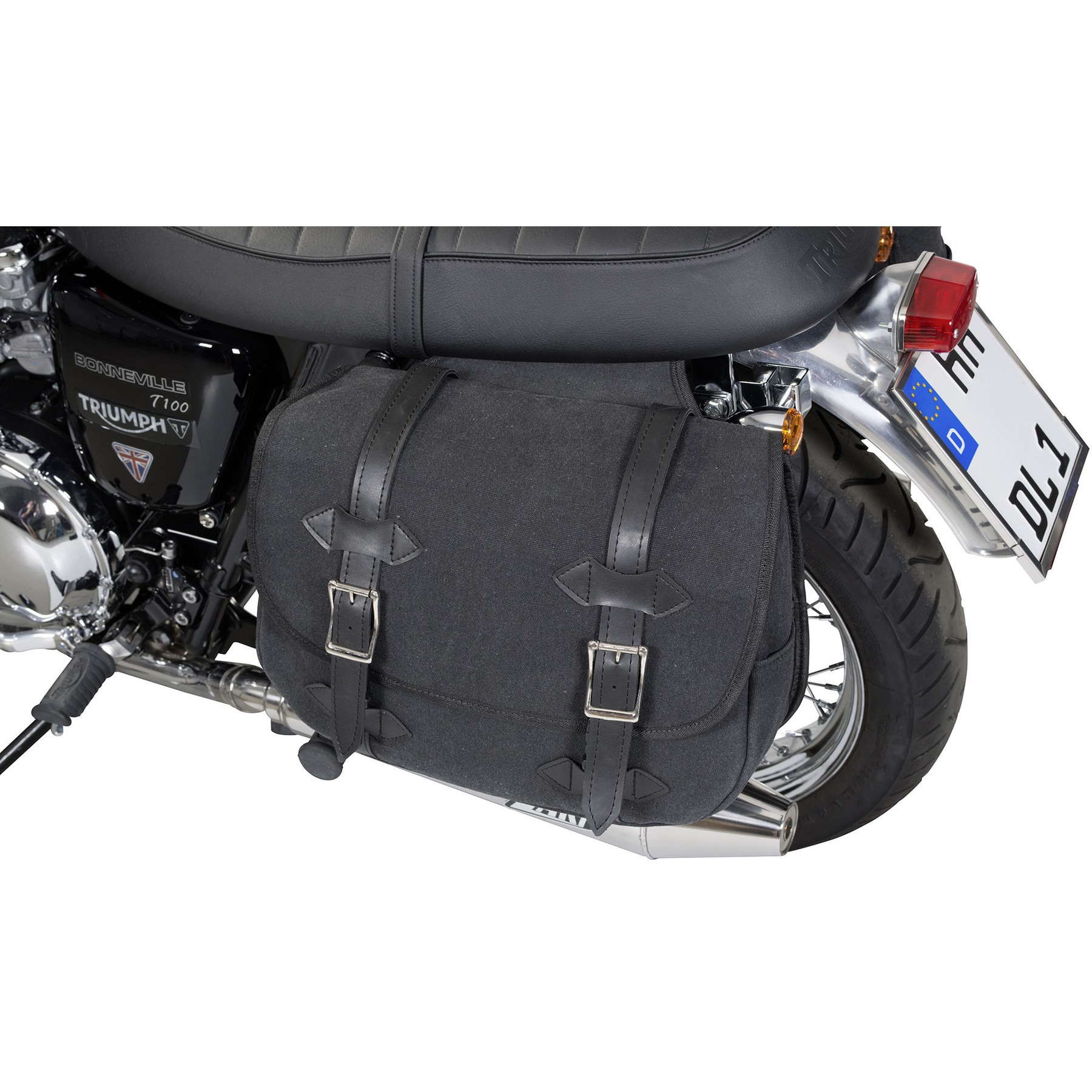 Buy CANVAS SADDLE BAGSSET 2X14 LITRES Louis motorcycle clothing and