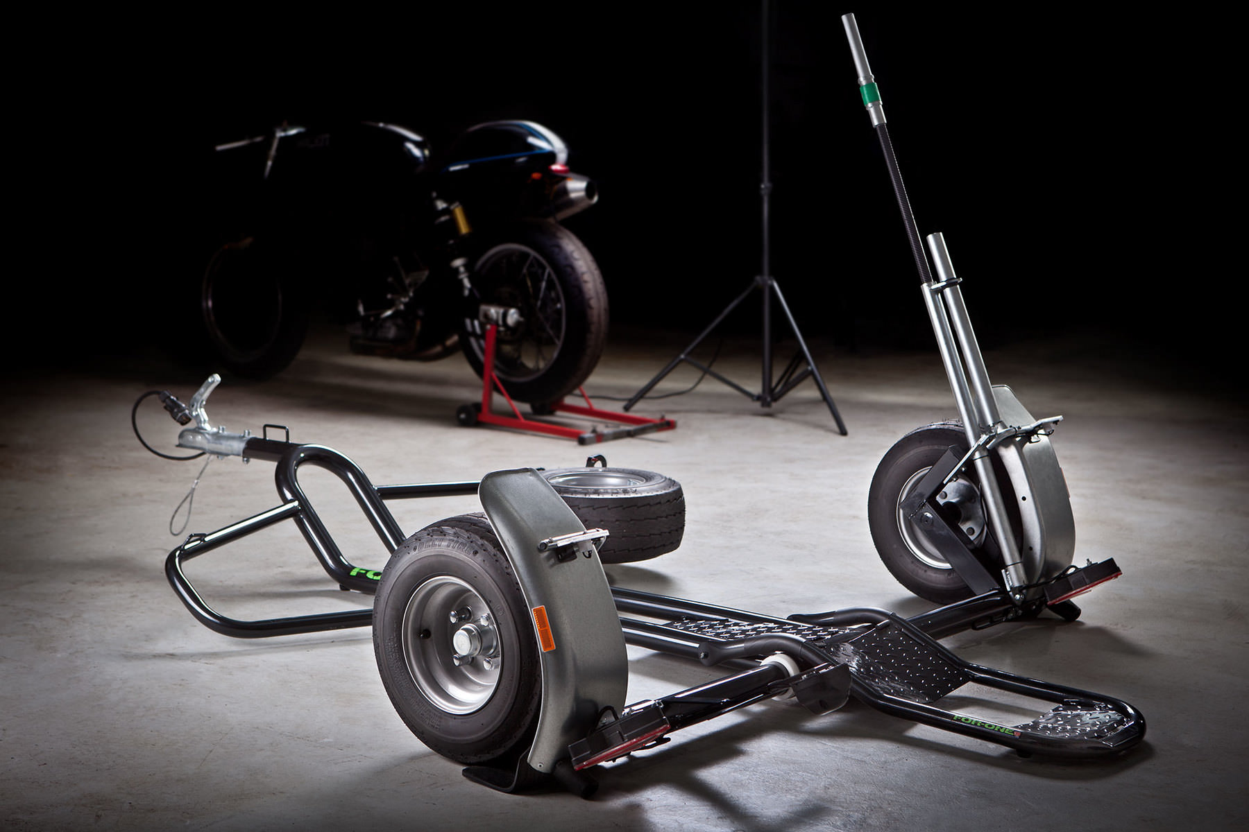 collapsible motorcycle trailer