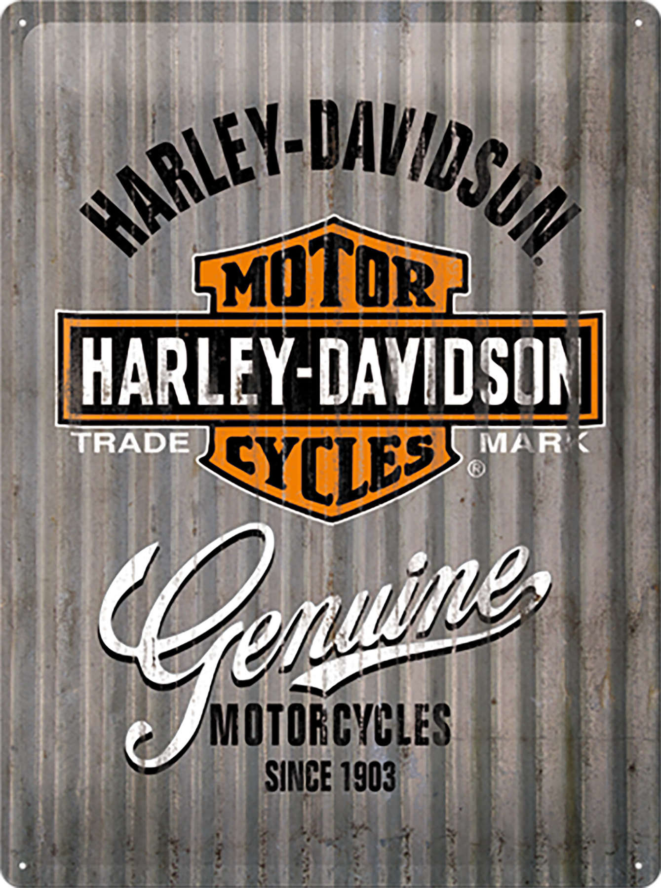 Buy Metal Sign Harley-Davidson metallic, 30x40cm | Louis ...