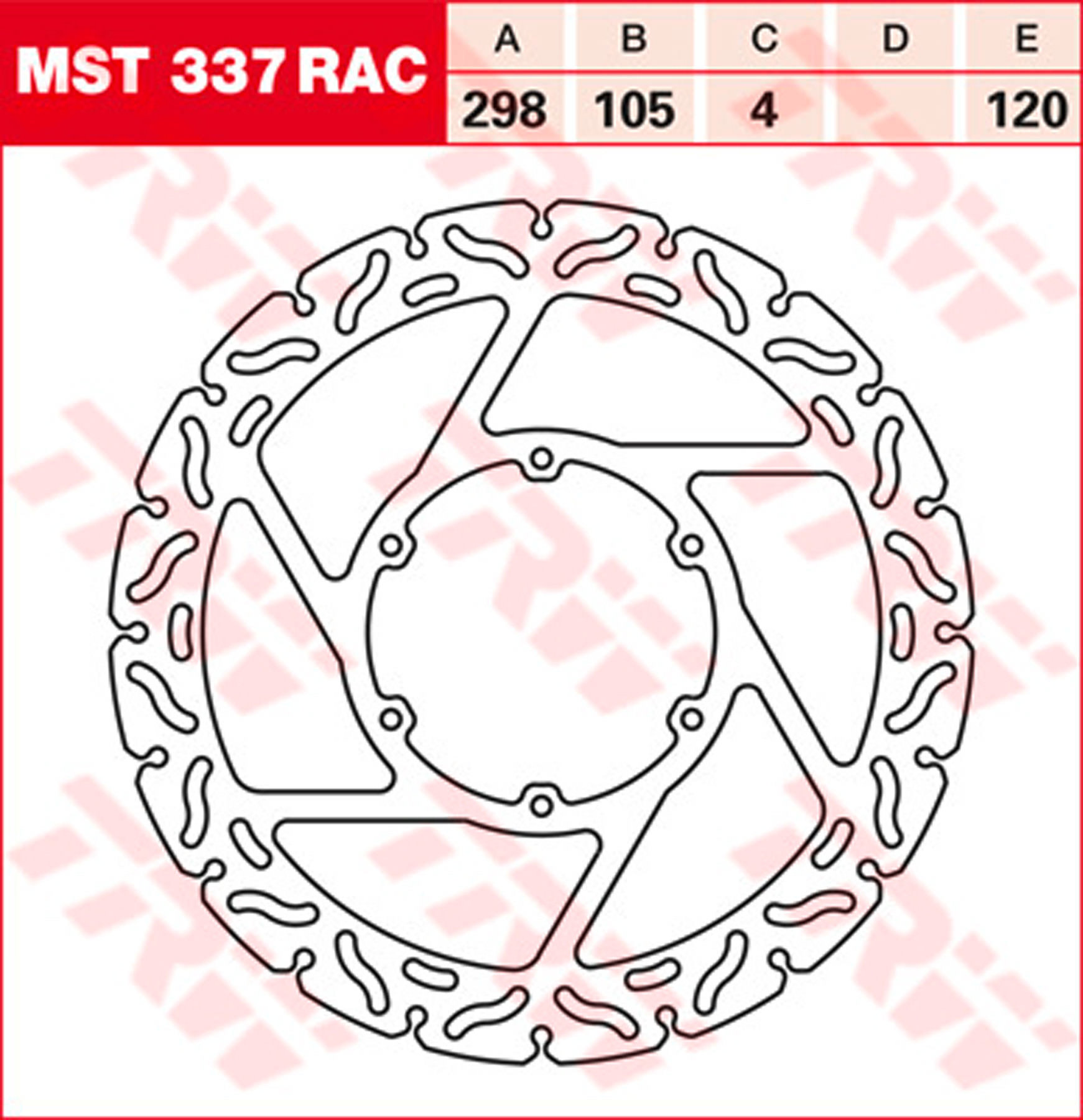 TRW Brake Disc Front RAC Design MST337RAC With ABE for sale online