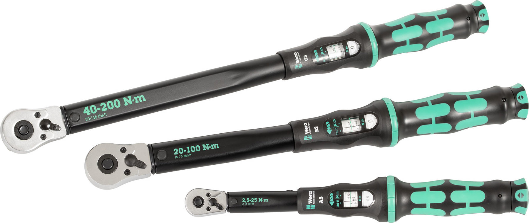 Buy Wera Torque Wrench with reversible ratchet. 1/4", 3/8" and 1/2
