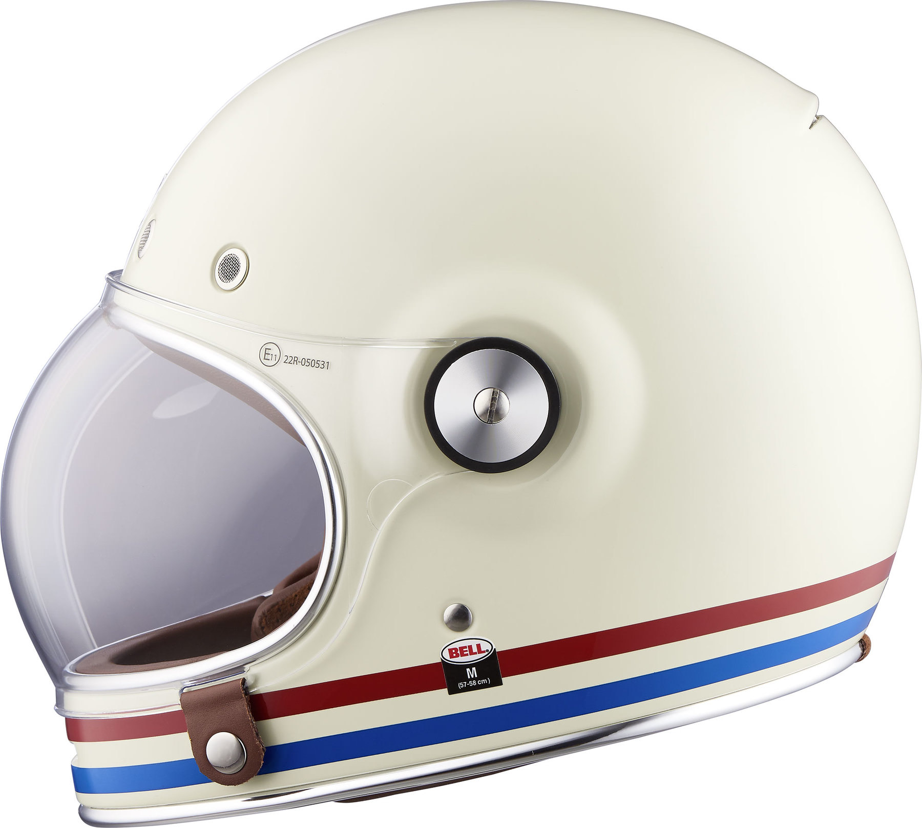 Buy Bell Bullitt Dlx Full Face Helmet Stripes Pearl White Louis Motorcycle Clothing And Technology