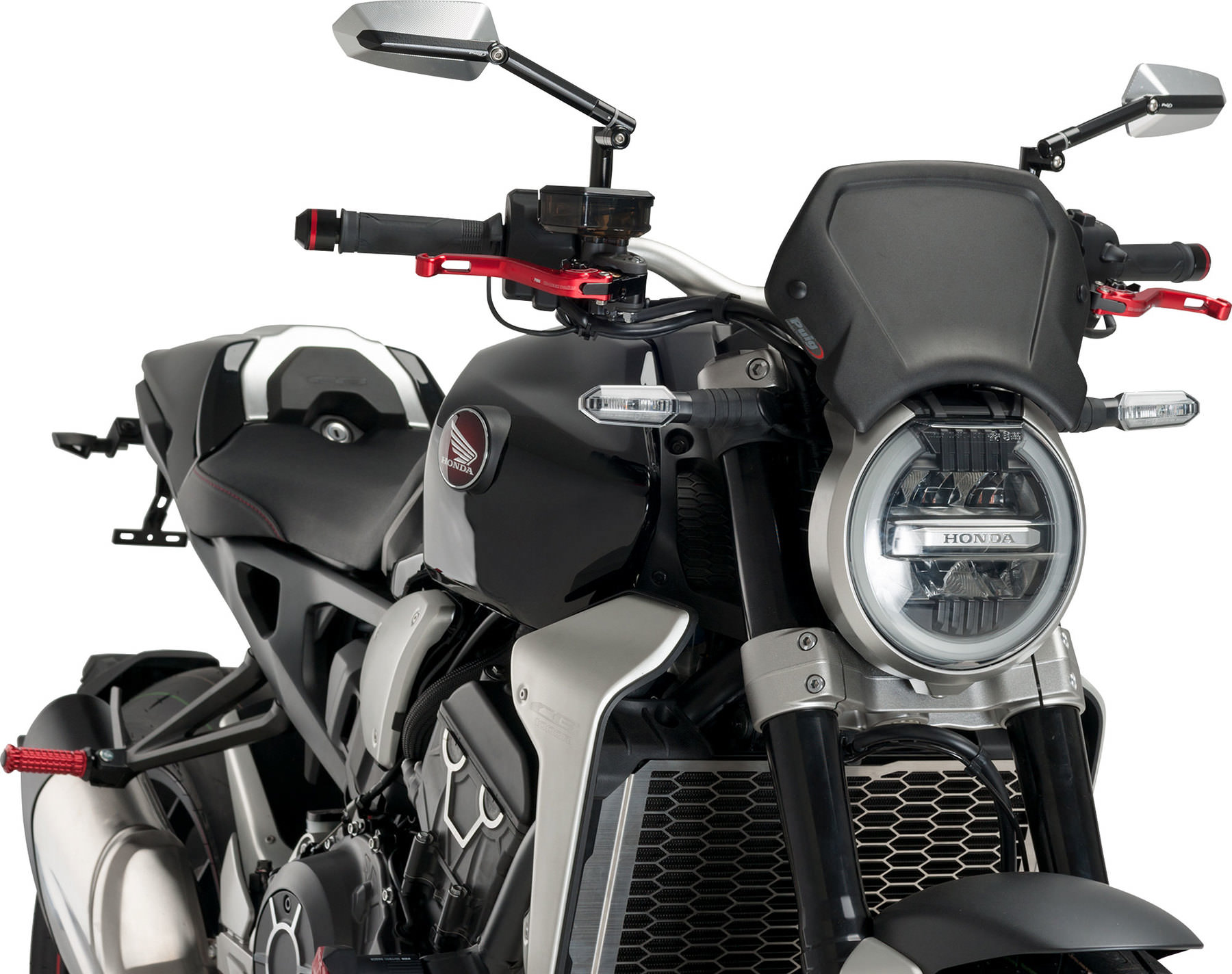 UDHKRF Motorrad Winglets 1 Paar - Universelle Seitenspoiler Aus ABS Für Bessere Aerodynamik