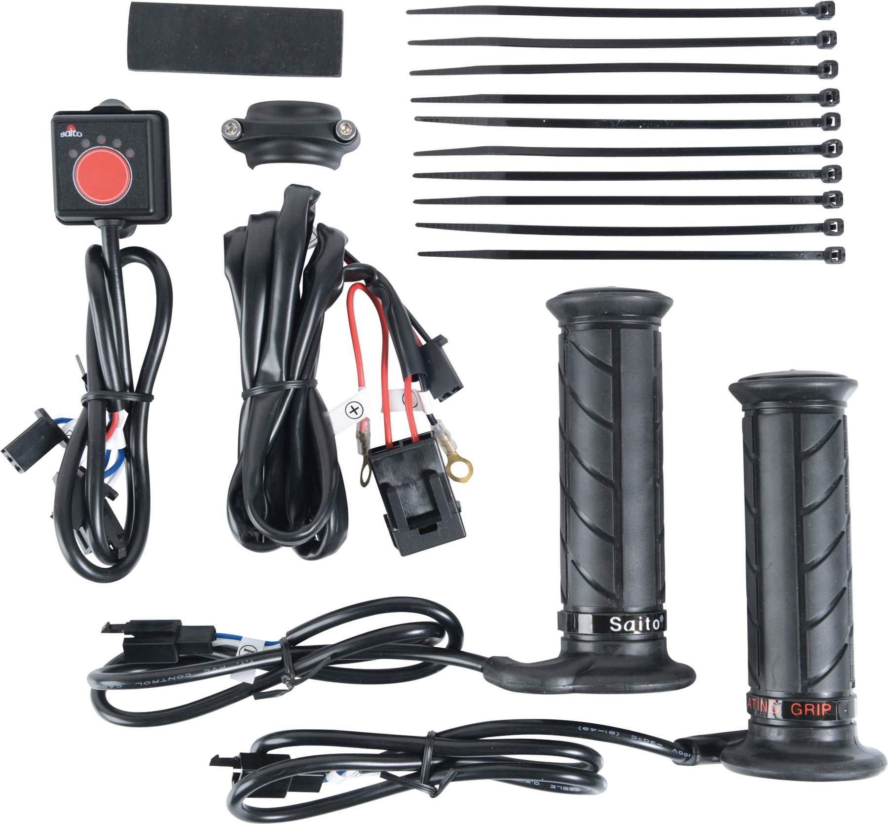 Buy Saito heated grips for 22mm handlebars Louis motorcycle clothing