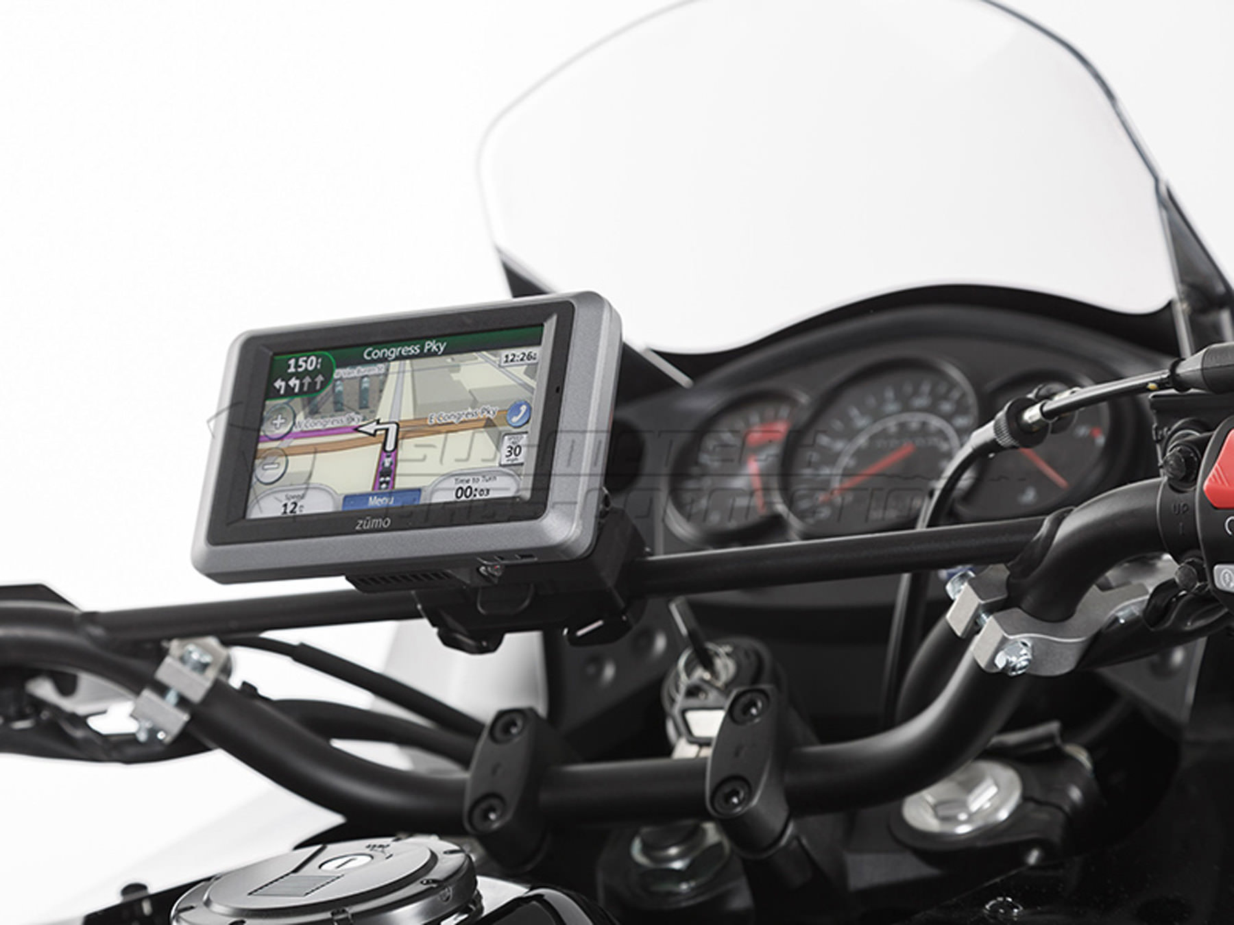 Acheter Support GPS QuickLock pour barre de renfort guidon Louis moto vêtements et articles