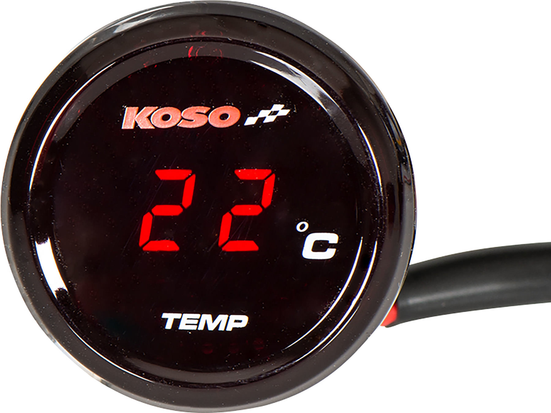 Buy Koso Coin Temperature Gauge Red display Louis motorcycle clothing