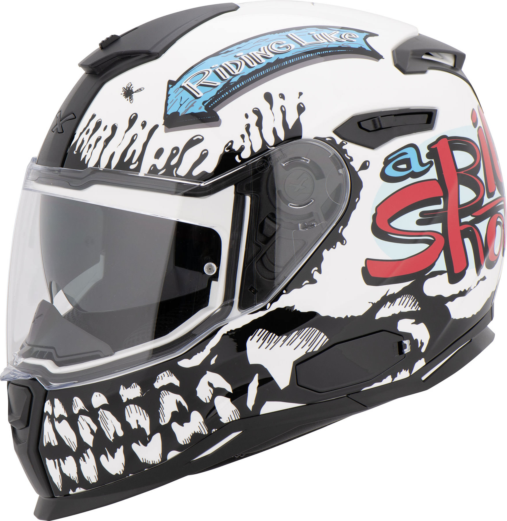 Buy Nexx SX.100 Big Shot FullFace Helmet Louis motorcycle clothing