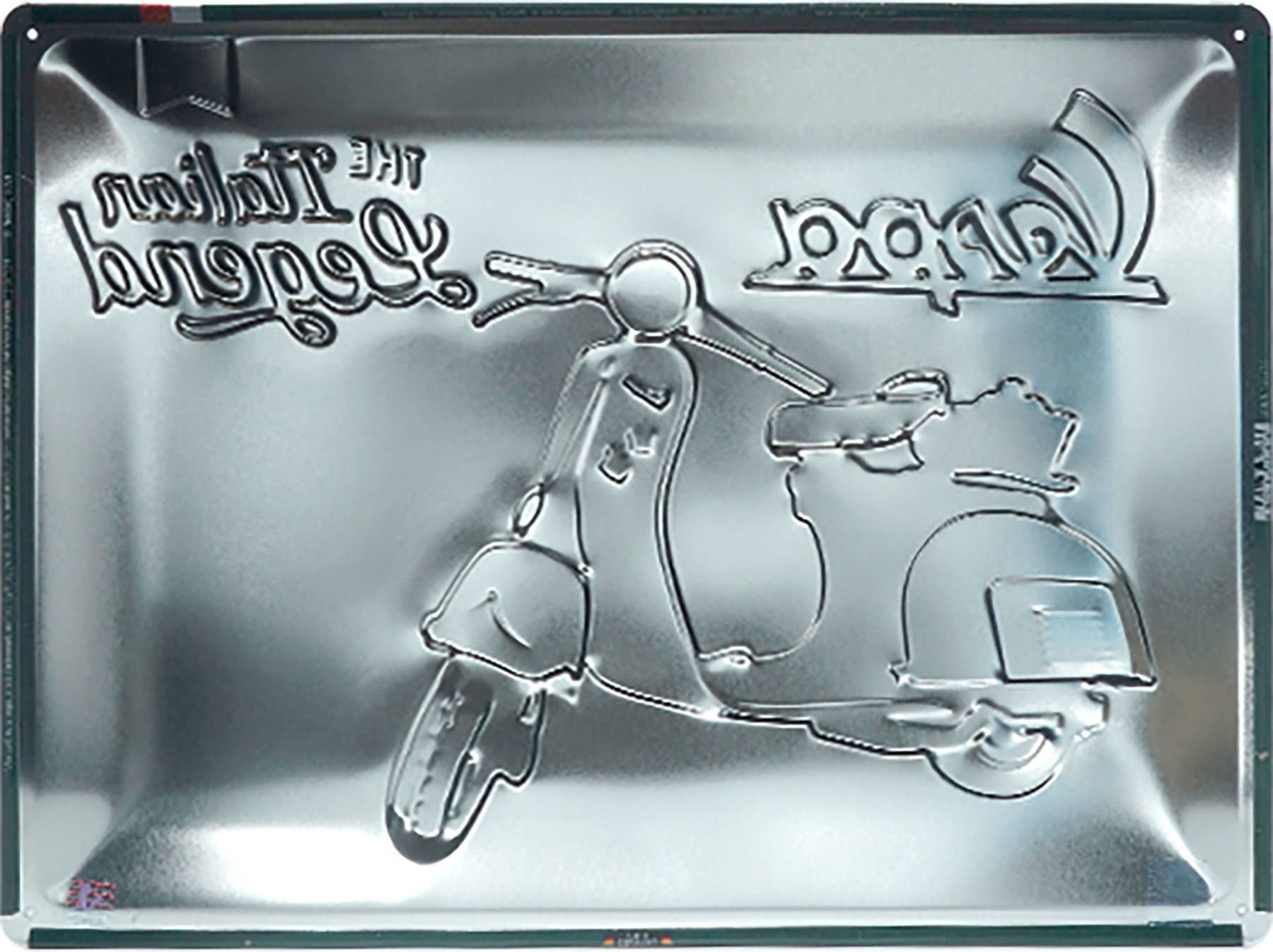 Nostalgic-Art Vespa Blechschild Retro Design - 15x20cm Garage Deko Für Roller-Fans