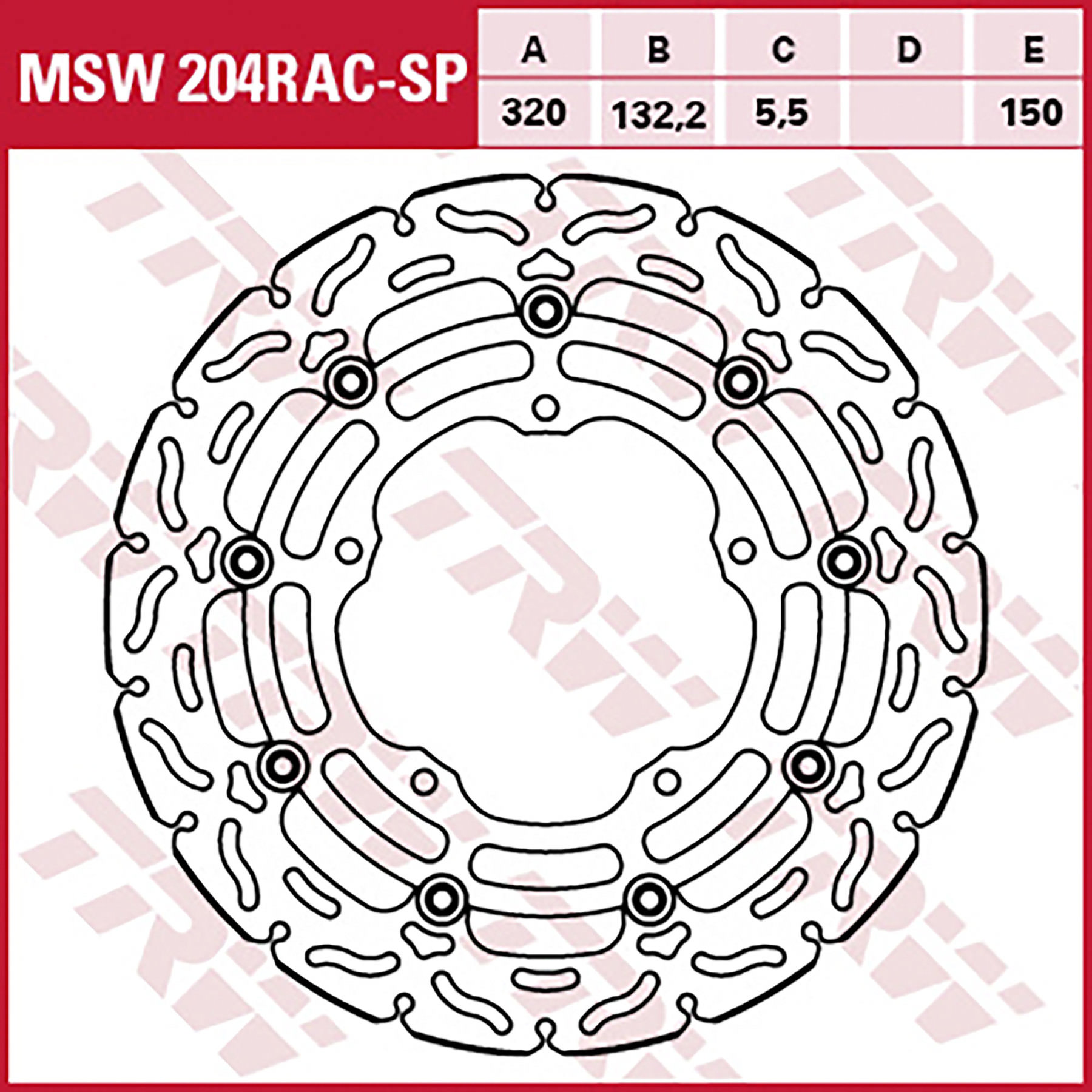 TRW Brake Disc Front RAC Design MST337RAC With ABE for sale online